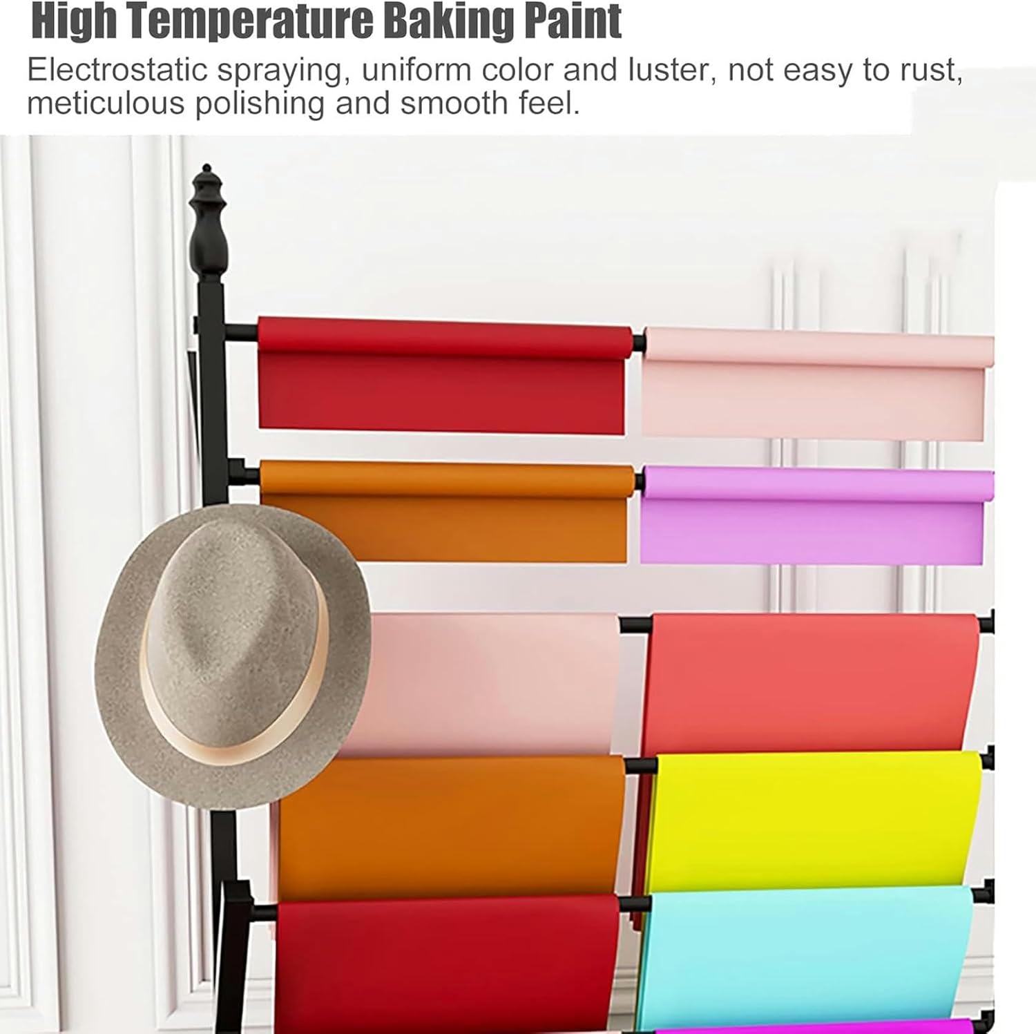 9 Tier Upright Wrapping Paper Holder Stand, Modern Large Capacity Multifunctional Organizer for Long Rolls/Ribbons/Scarf, Studio Craft Workshops Retail Stores~/