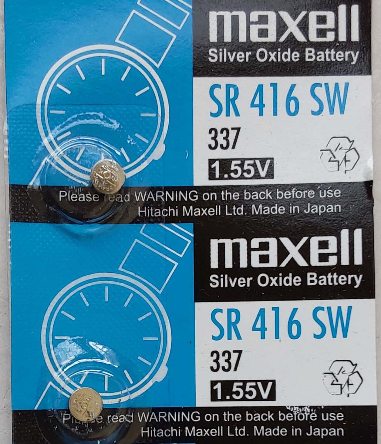 BATTERIE MAXELL 337 (SR416SW) - Swiss Forniture - Foto 2