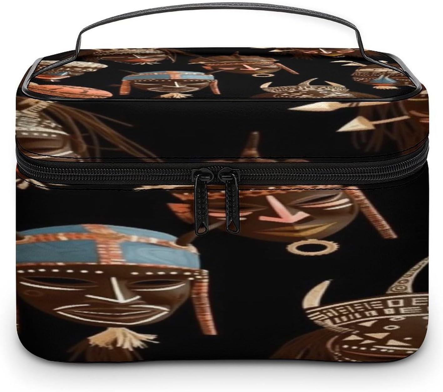 African Ritual Ethnic Tribal Travel Makeup Bag Cosmetic Bag Toiletry Bags