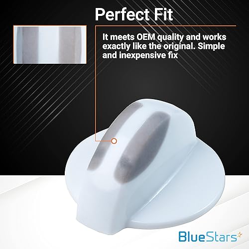 Miniatura 5 de BlueStars, 134844410 - Pomo selector para lavadora/secadora compatible con Frigidaire, Westinghouse, Elec-trolux- Repalces: AP4339026, 1460965,