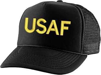 ALLNTRENDS USAF Hat US Air Force Trucker Cap Embroidered Snapback