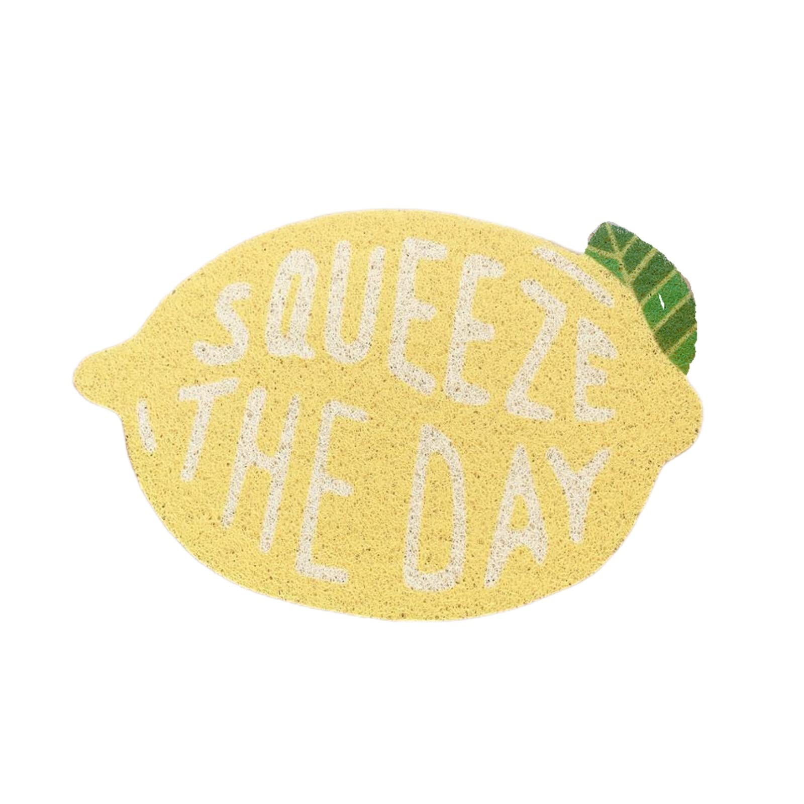 Cat Litter Mat, Lemon Peach Strawberry Kitty Litter Trapping Mat,Premium Durable Soft PVC Rug, Urine Waterproof, Easy Clean, Washable, Scatter Control 40x60cm (peach)