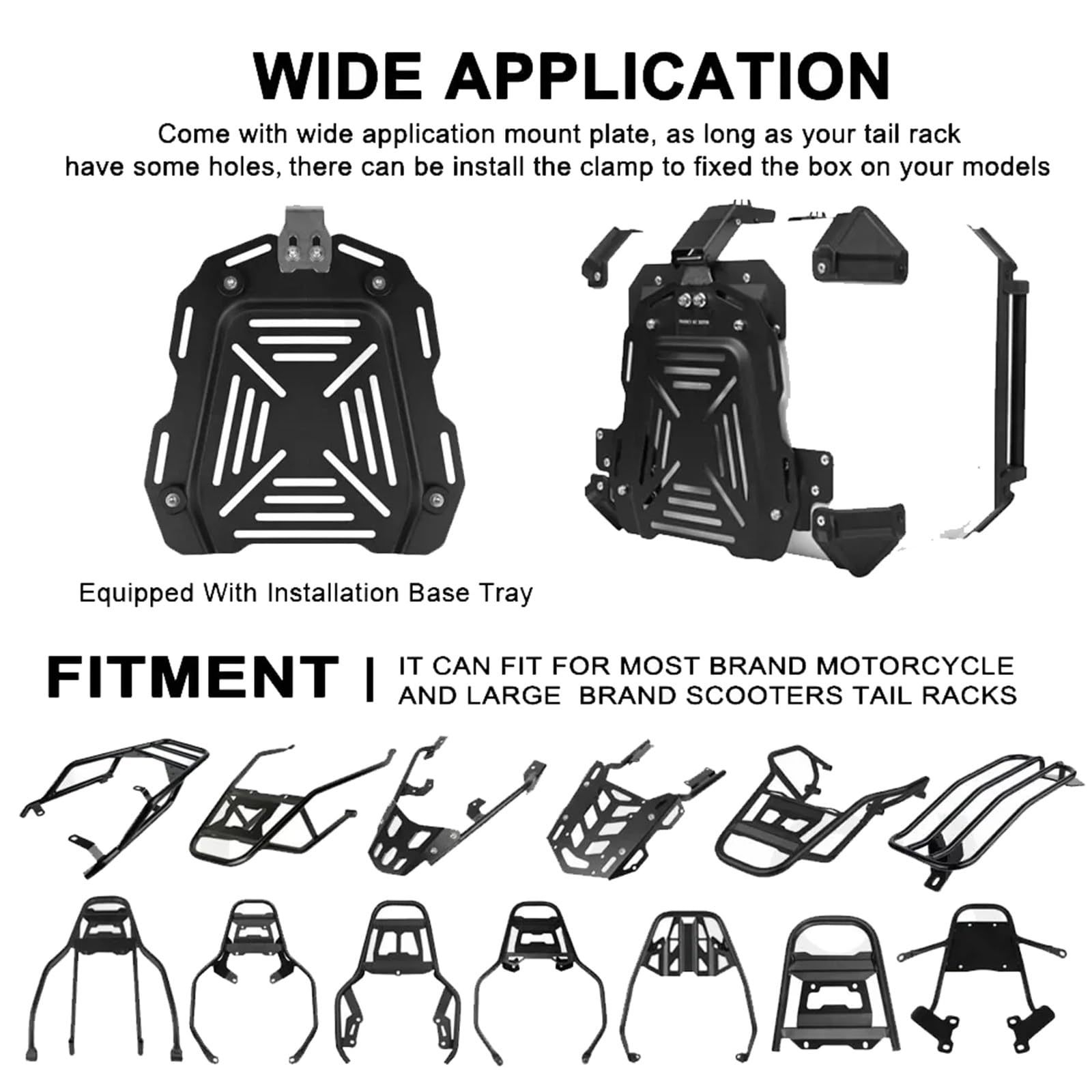 Baúl Trasero Universal ABS De 45 L para Motocicleta para DS525X DS900X 650DS 650DSX 525DSX 500DSX