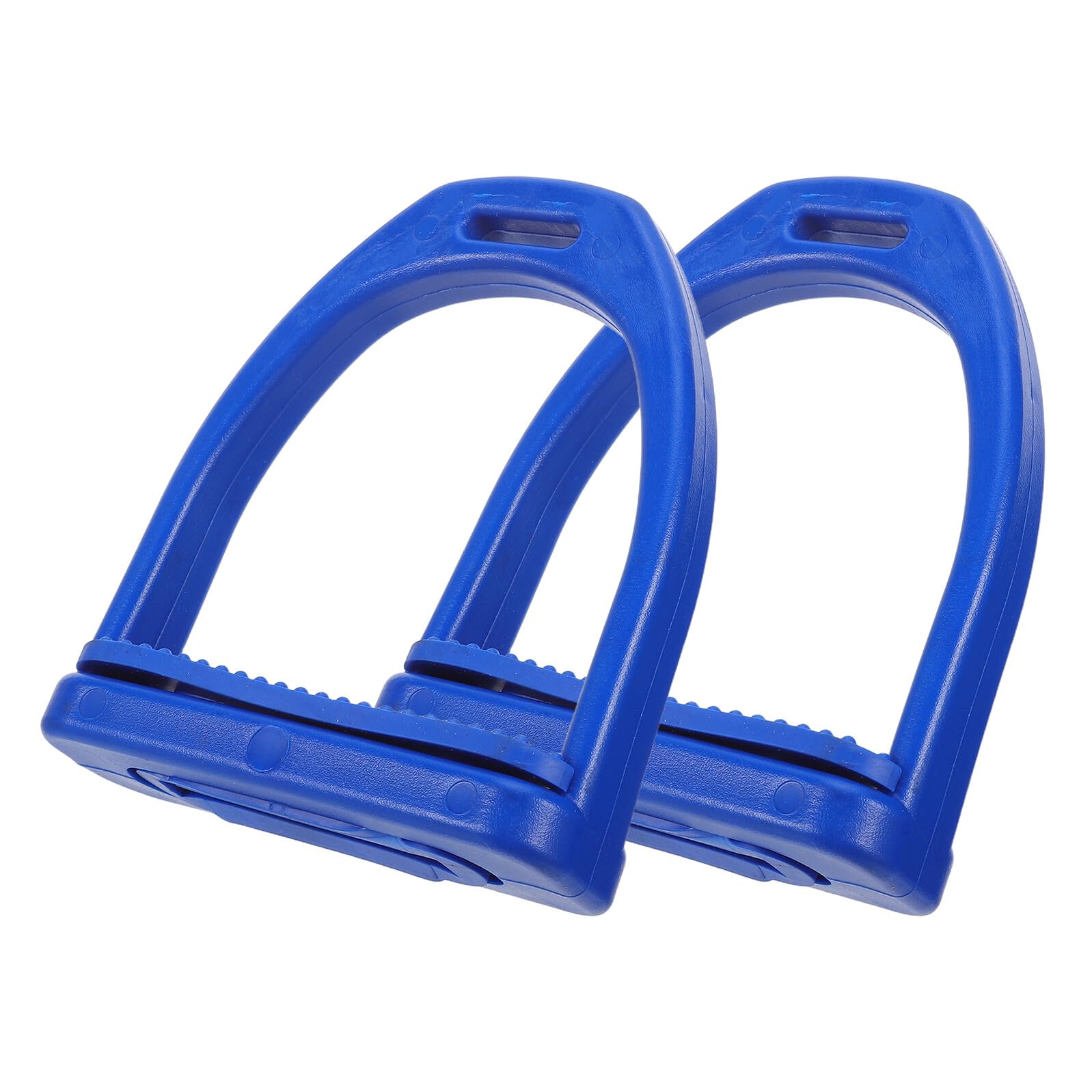 Étriers en plastique antidérapants bleus grand format pour cavalier - 8