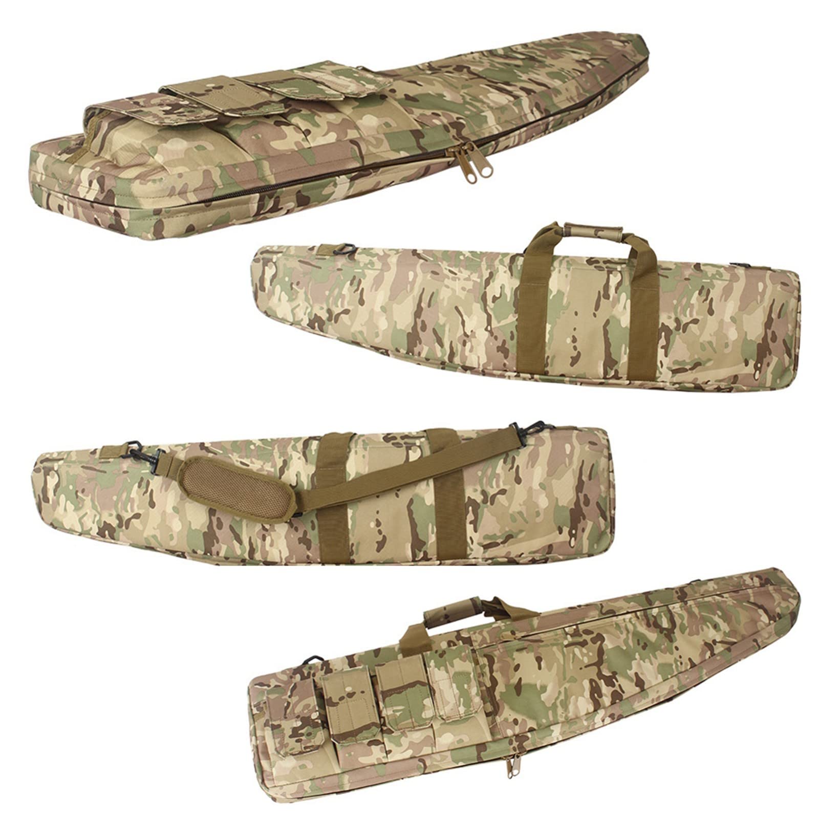 Funda Blanda para Rifle Acolchado, Bolsa de pistola táctica escopeta y estuche de rifle, Estuche de Pistola a Prueba de Golpes con correa para el hombro, longitud disponible en 70 cm/98 cm/118 cm