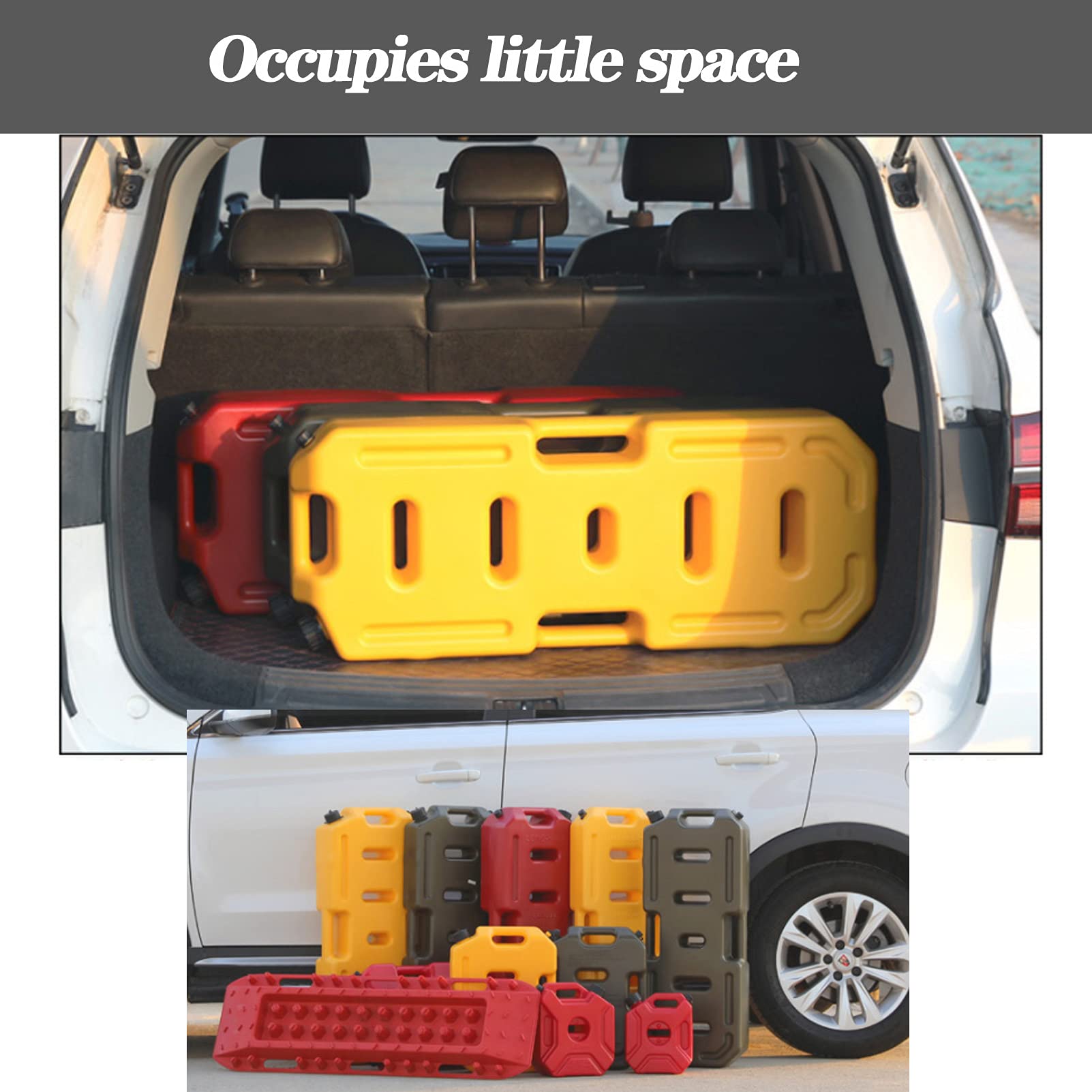 CGF- Taniche Carburante Tanica di plastica da 10 Litri con beccuccio - Giallo, Rosso, Verde Scuro - Trasporto efficiente del Carburante - Backup di Emergenza per Veicoli
