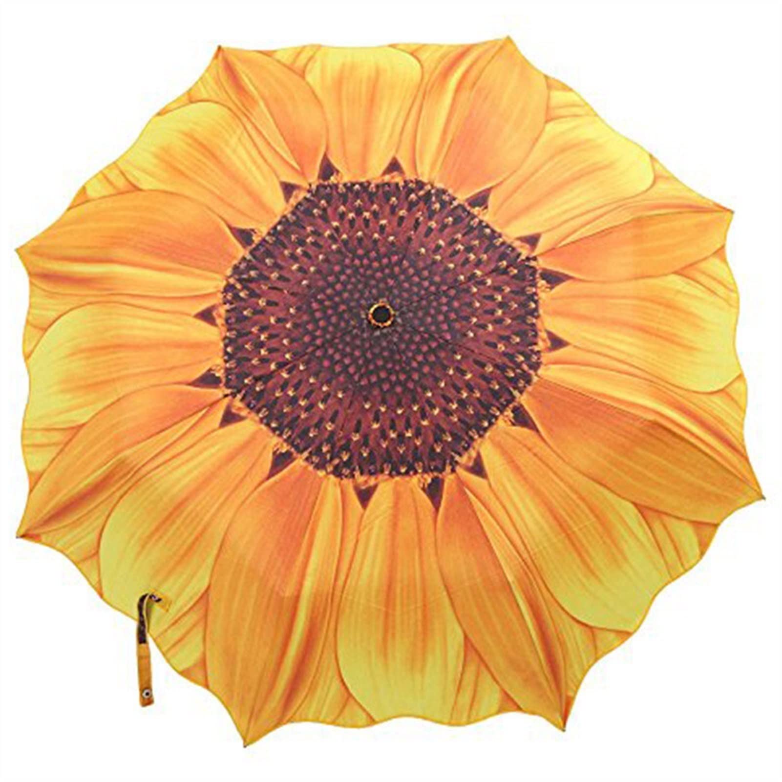Ombrello Ombrello da viaggio antivento Ombrello di girasole stampato a tre pieghe ombrello pioggia ragazza all'aperto ombrello sentirsi comodo ombrello Pieghevole e Portatile Piccolo - Compatto
