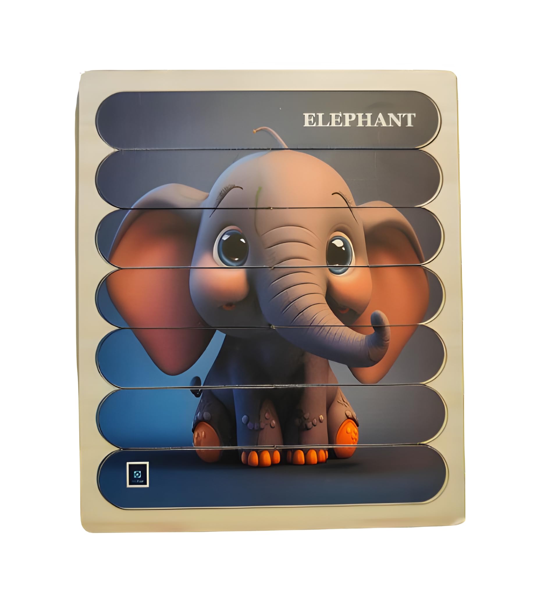 MetClap 7 Stick Elephant Puzzle for Kids β Montessori-Inspired Wooden Jigsaw Puzzle Toy for Toddlers Age 3-5 | Animal Theme Learning Puzzle for Early Education, Gifts, and Travel Play