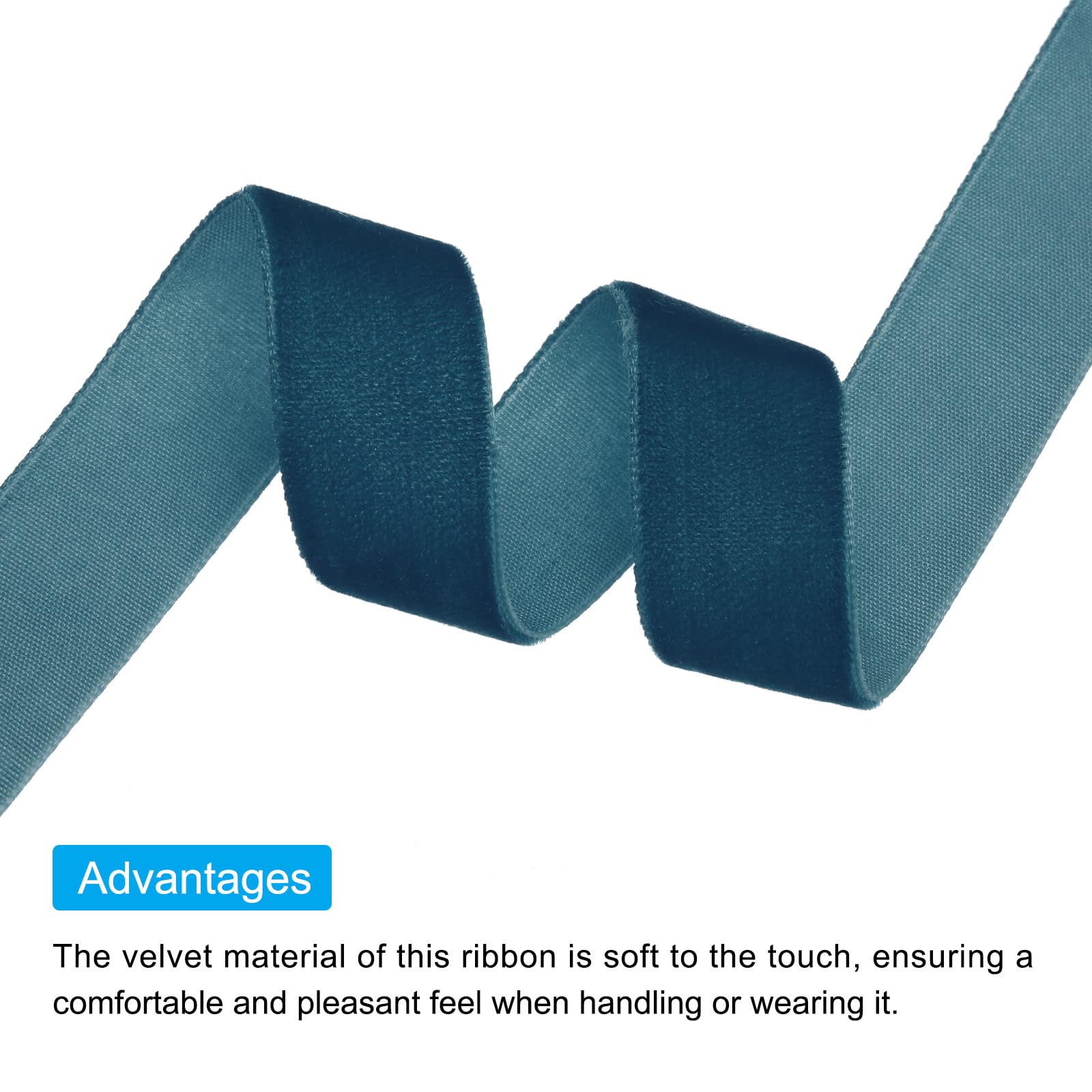 QUARKZMAN Ruban De Velours 0,6cm X22m, 1/4 Pouce X 25 Yard Simple Visage Bobine Soyeux Pour DIY Artisanat Cadeau Emballage Nœud Décoration Blanc