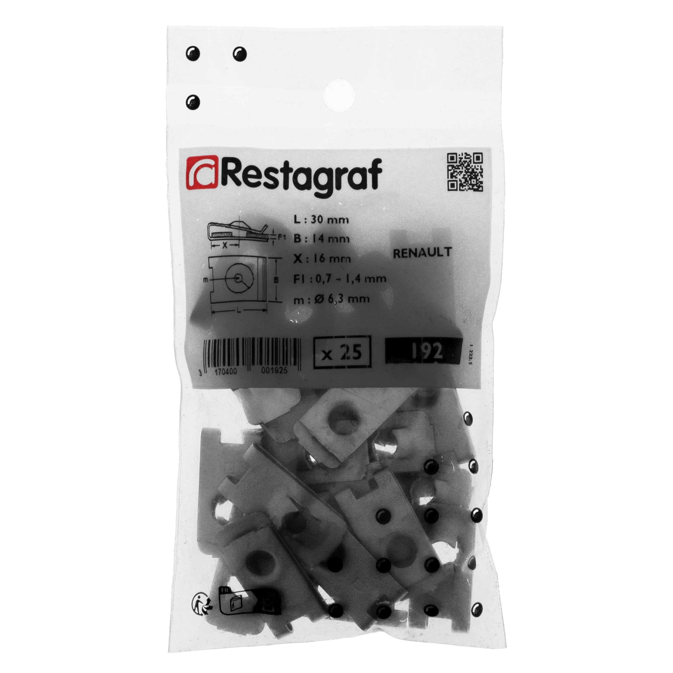 Image secondaire de Clip-Écrou à Pincer Restagraf pour Tôle Non Taraudée - Fixation Rapide et Sûre