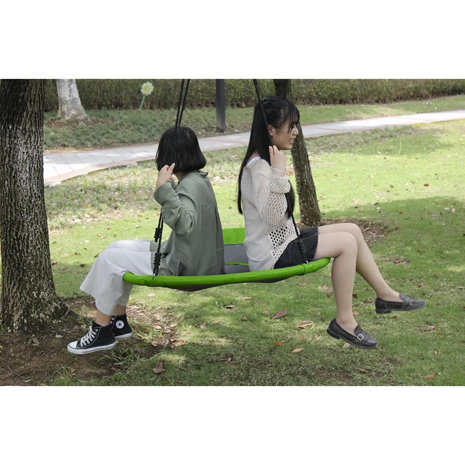 Nestschaukel Tellerschaukel für Kinder und Erwachsene Mehrkindschaukel 23514, Größe:120 cm