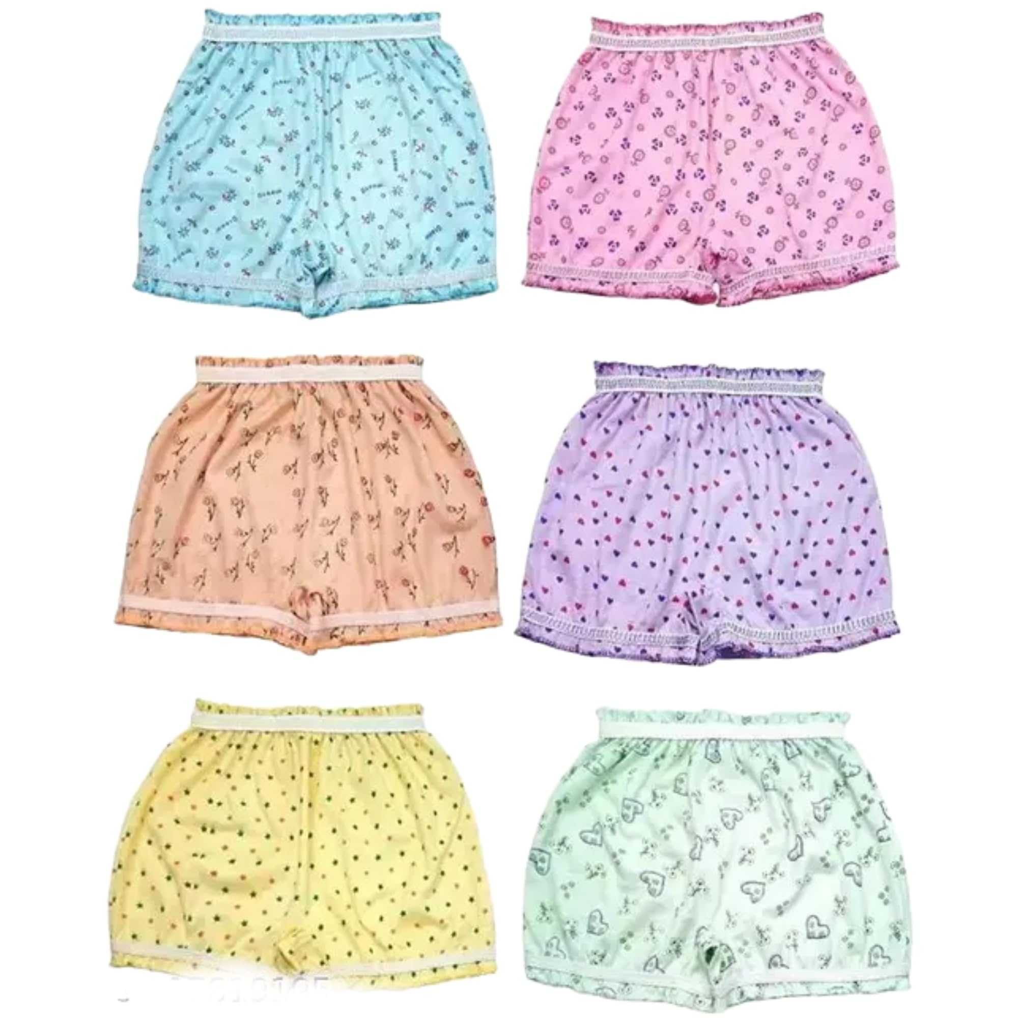 Kids Printed Bloomers Pack of 6| Soft Cotton Diaper Cover | Comfortable Everyday Use for Toddlers-image-34