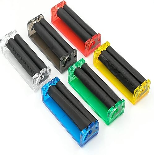 Miniatura 3 de 2 piezas de color al azar 3.071 in rodillo mano cigarrillos manuales fácil máquina de rodar tabaco herramientas tubos de fumar (2 piezas 3.071 in)