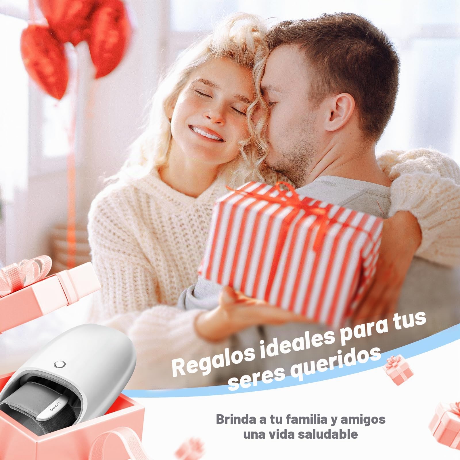 Masajeador De Mano Con Pantalla Táctil Y Compresión, Masajeador de Manos y Muñecas, Masajeador De Mano Para relajación, Regalos Para Mujeres Y Hombres