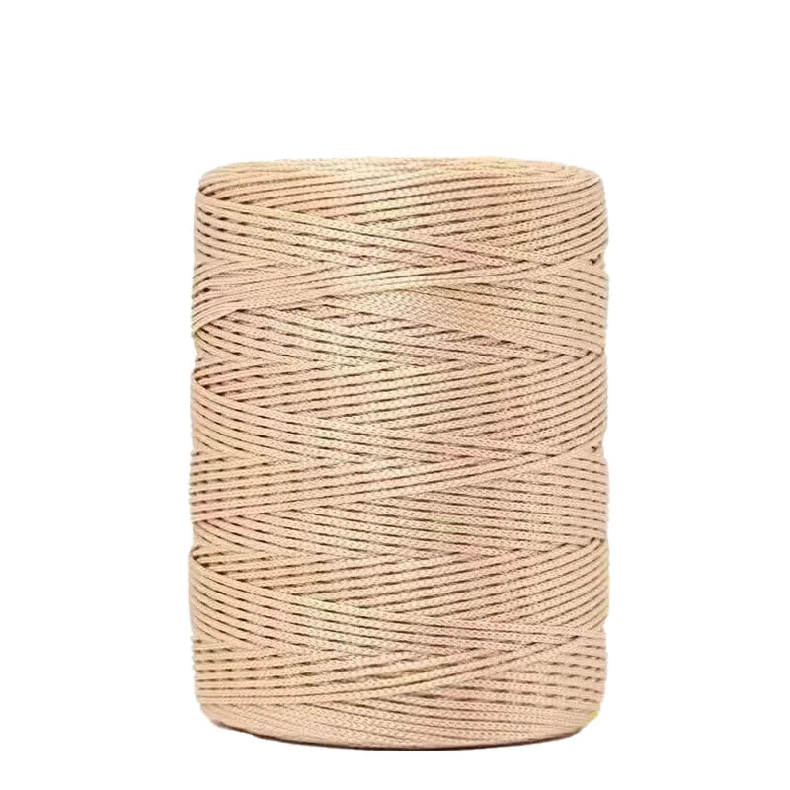 Sznurek poliestrowy, 1 mm, 100 g, pleciony sznurek do makramy, do robienia na drutach, lekka przędza do szydełkowania, do rękodzieła, torby, kosza, poduszki, dekoracje domu, 4 szt., kol-4