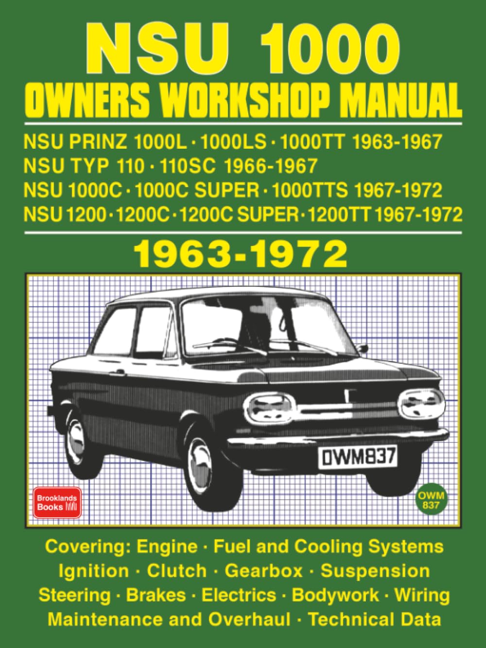 NSU 1000 OWNERS WORKSHOP MANUAL 1963-1972