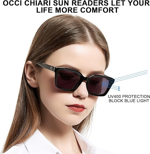 Miniatura 2 de OCCI CHIARI Lentes de sol lectores para mujer 2.5 lentes de sol de lectura con ampliación UV400 para exteriores (1.0 1.25 1.5 1.75 2.0 2.25 2.5 2.75