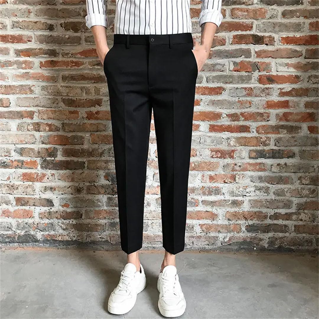 Pantaloni formali slim da uomo Primavera Estate Pantaloni da uomo larghi dritti Pantaloni da uomo