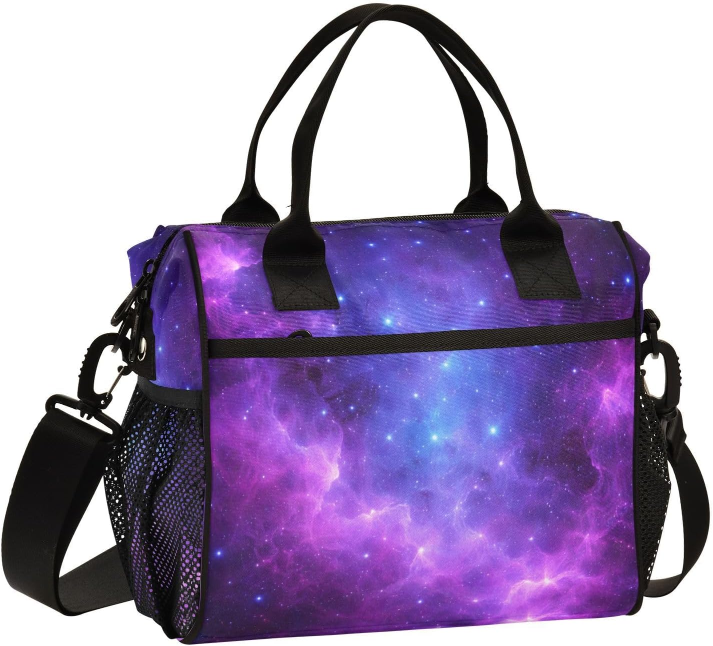 senya Lunch Bag Insulated Lunch Box Large Lunch Tote Bag Leakproof Lunch Cooler Bag Universe Galaxy Nebula Space for Men Women, Medium