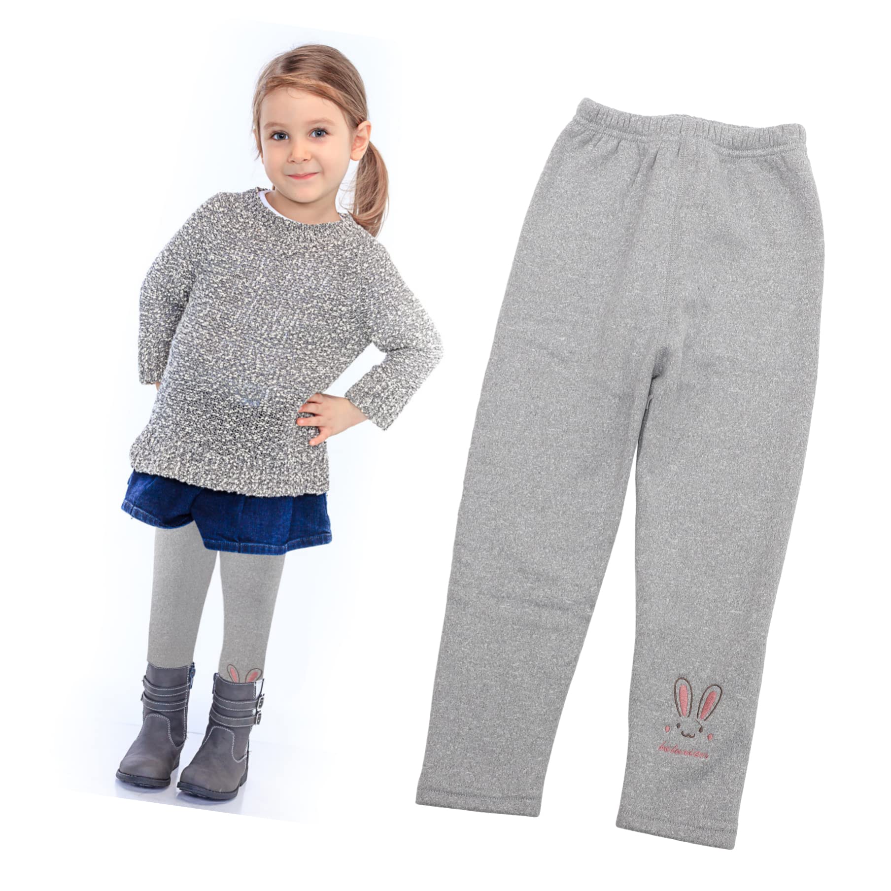 GALPADA 3 Piezas Polainas De Bebé Leggins Con Forro Polar Para Niños Leggins Con Forro Polar Niños Pantalones De Lana Para Niños Pequeños Algodón Pantalones De Una Pieza Niña Espesar