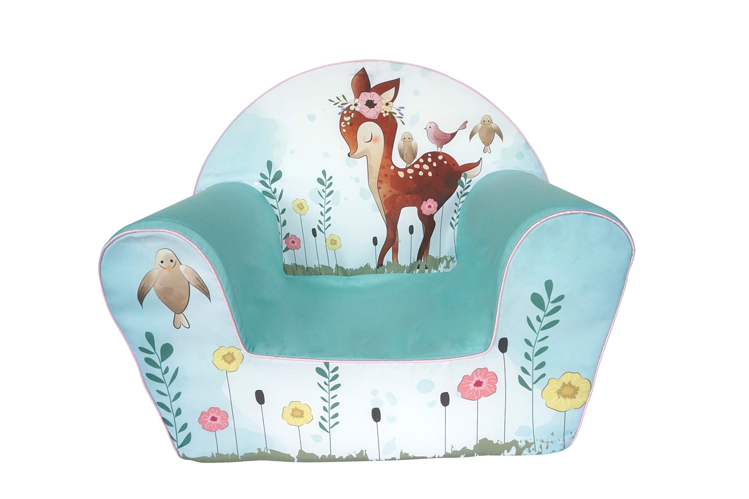 Knorrtoys Fawn Sillón Infantil Estable Algodón Turquesa