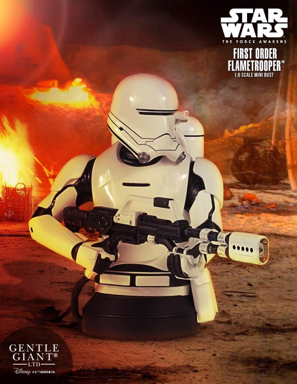 Gentle Giant Studios Star Wars The Force Awakens First Order Flametrooper Mini-Bust