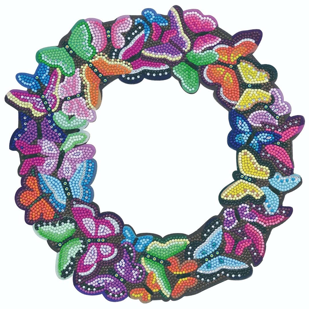 CRYSTAL ART Craft Buddy Butterfly Wreath Kit CA-WR7