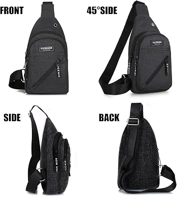 BDSHUNBF Sling Backpack - Stylish and Convenient Chest Bag Crossbody Sling Bag for Travel - Versatile One Shoulder Backpack - Trendy Cross Body Sling Bag for Men & Women