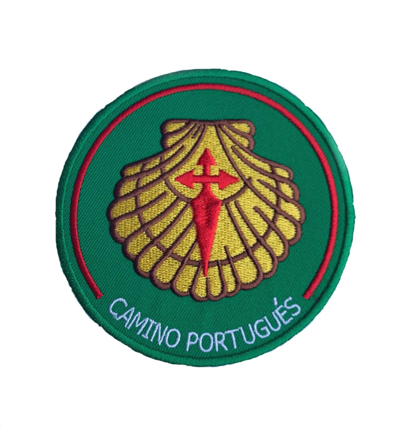 Camino Portugal Patch (90 mm) Embroidered Iron-on/Sew-on Badge Souvenir Emblem Travel Walk Trek Portugues Gift Patches