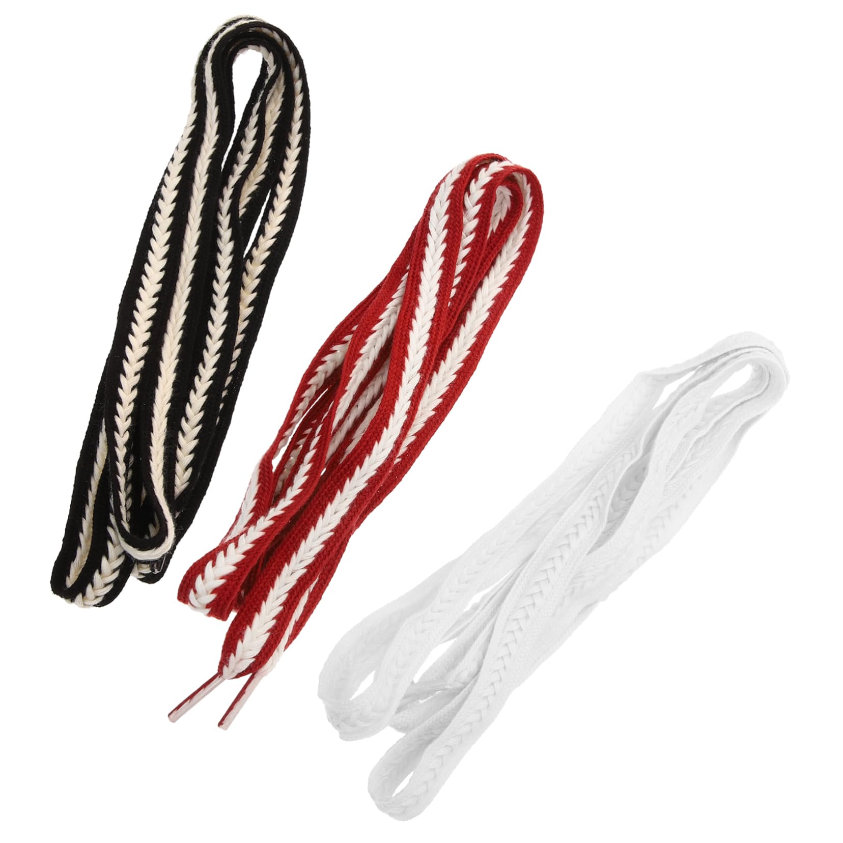 GALPADA 3 Pares Cordones Trenzados Trigo Poliéster Algodón Alta Densidad