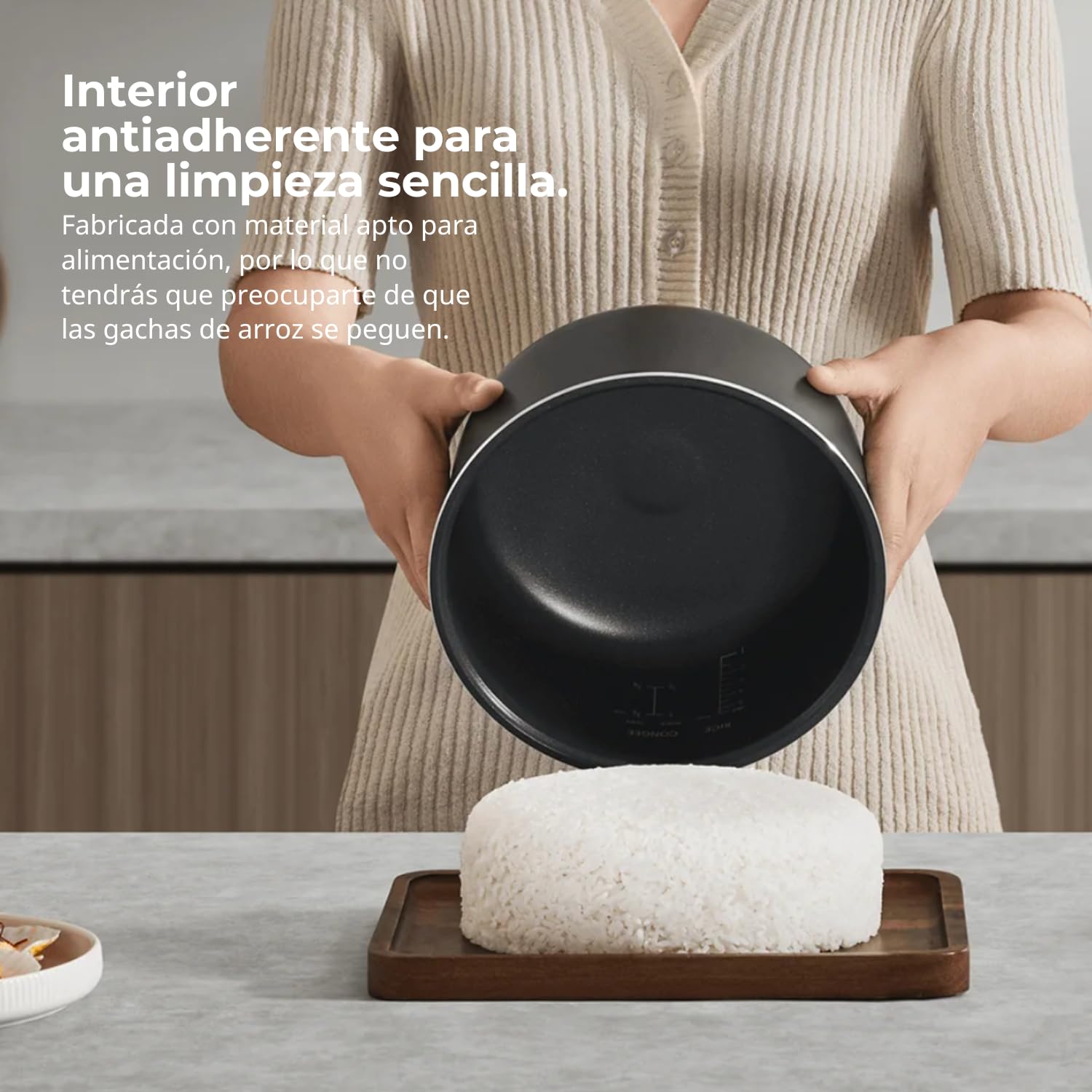 Revêtement Antiadhésif Pour Cuiseur à Riz En Acier Inoxydable 304 De 3 L~p124629099