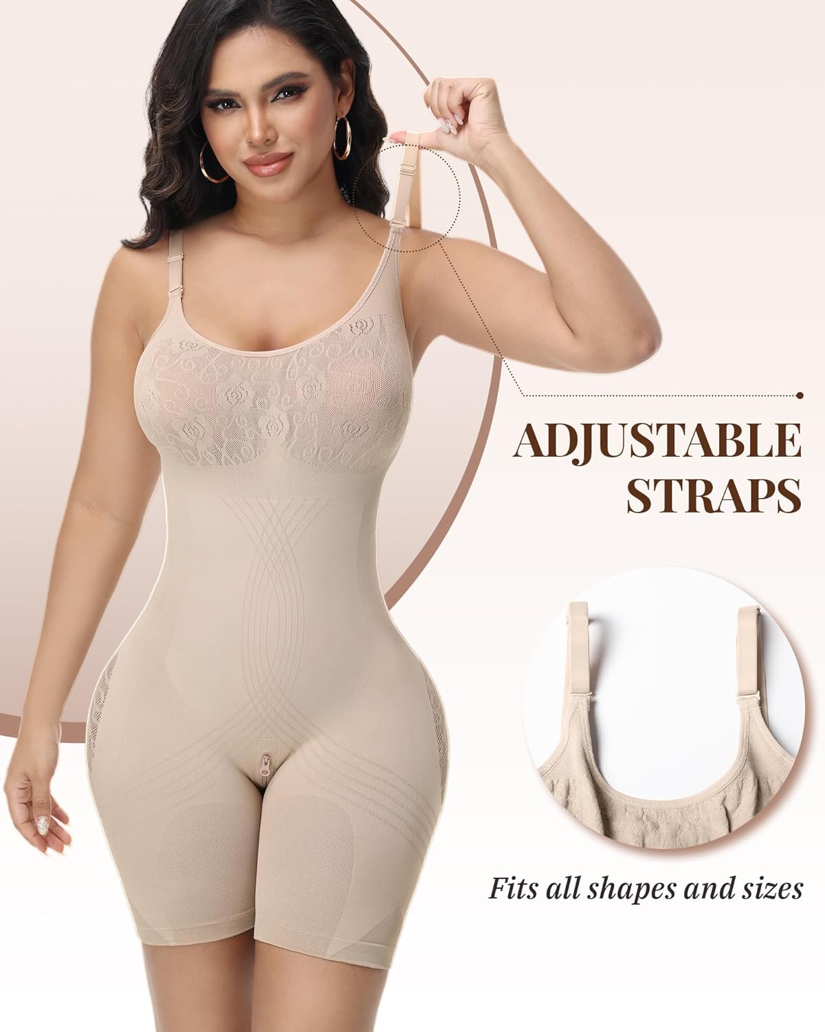 Shapewear Bodysuit for Women Tummy Control Seamless Full Body Shaper Butt Lifting Faja Colombianas - Image 6