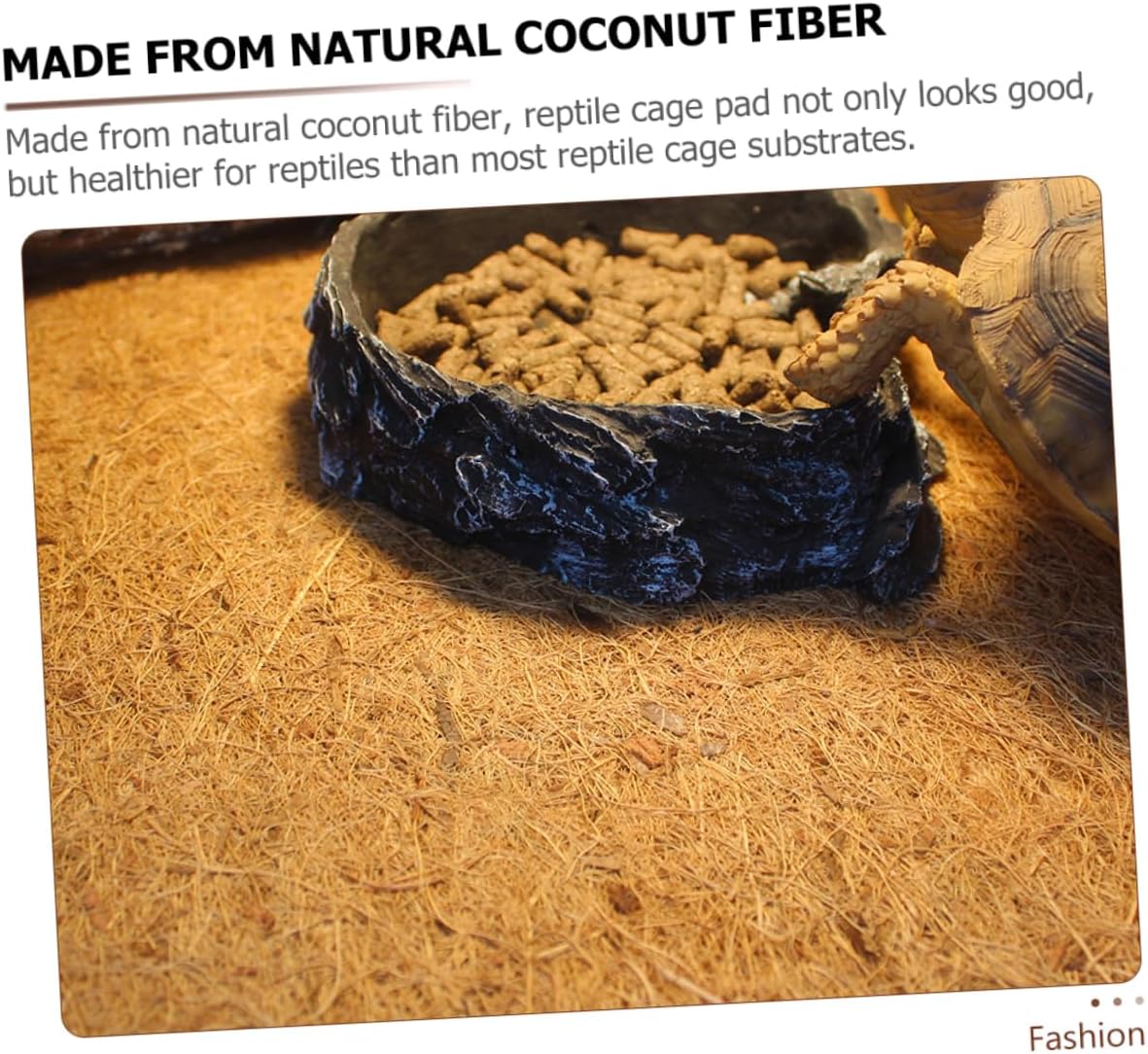 Toddmomy Natural Mat for Reptile Tank Bearded Dragon Substrate Thermal Insulation Pad Soft Litter Mat