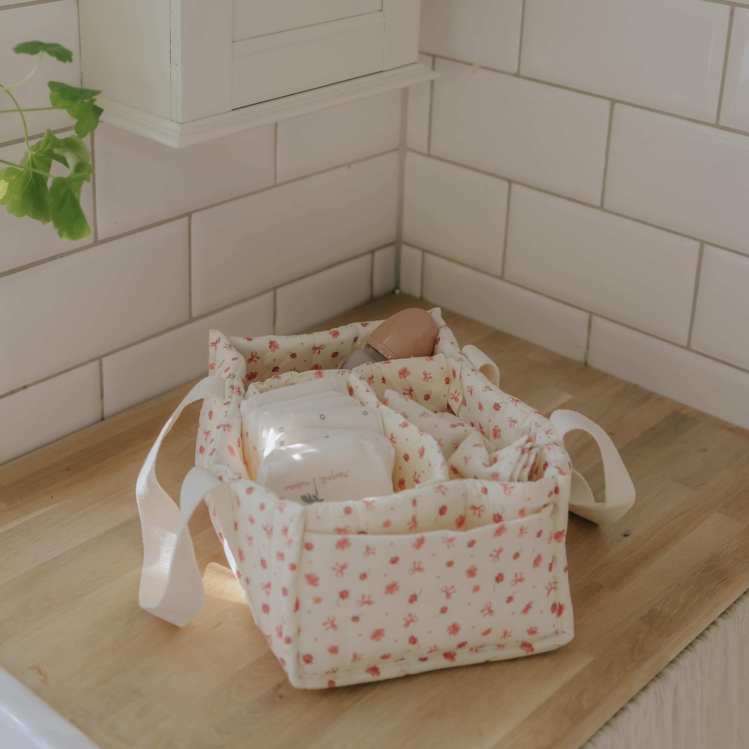 Elodie Details Organisateur Couches Bébé Petit River Rose Compartiments Amovibles Coton Lavable en Machine