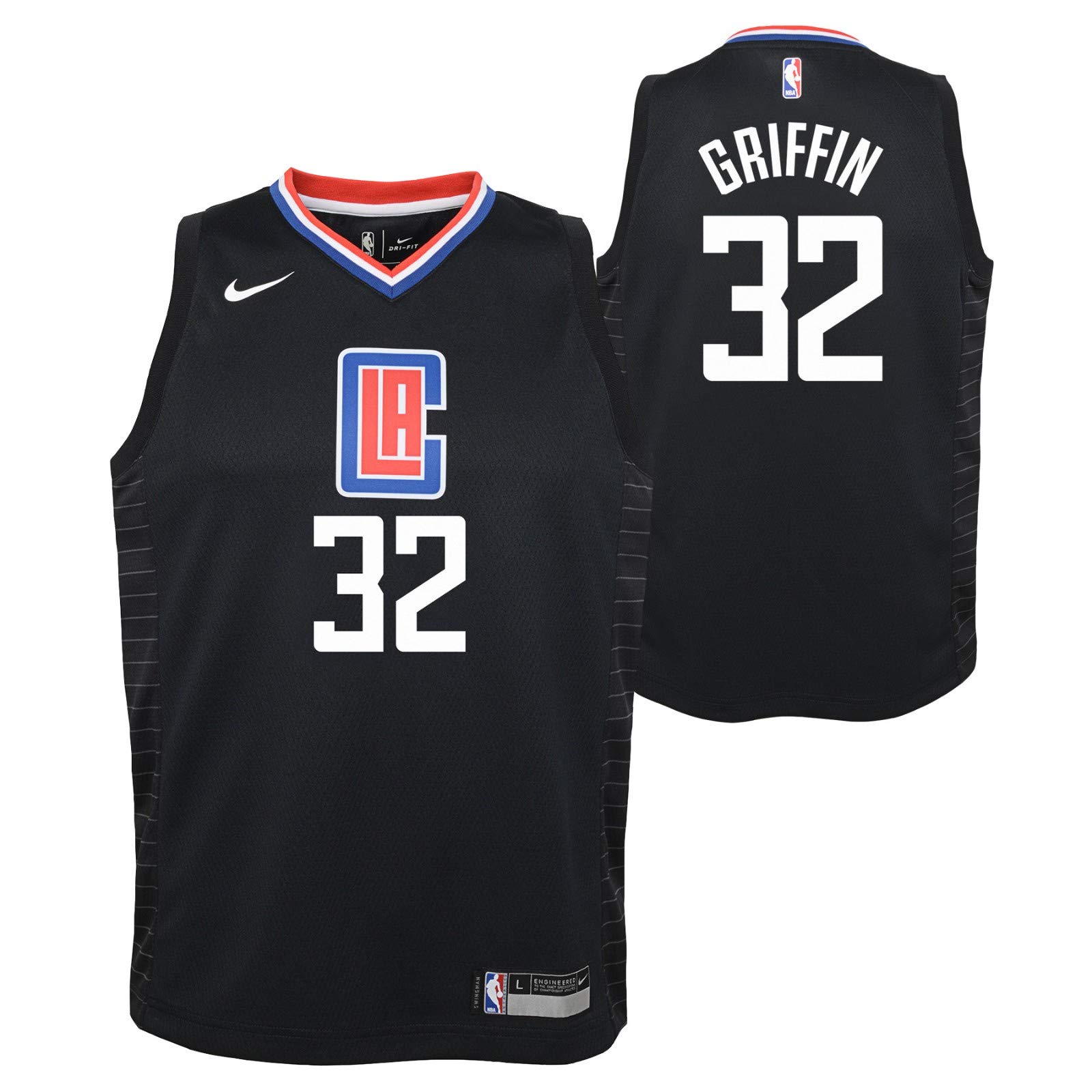 Outerstuff Blake Griffin Los Angeles Clippers NBA Nike Youth Black Statement Swingman Jersey