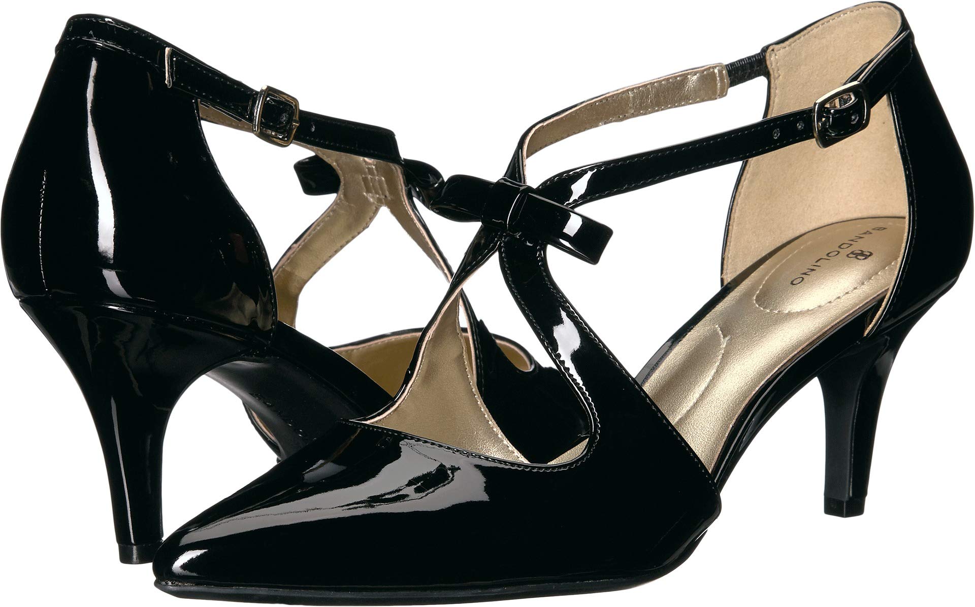 Bandolino Women's Zeffer Pump, Blackpatentpu, 7 UK