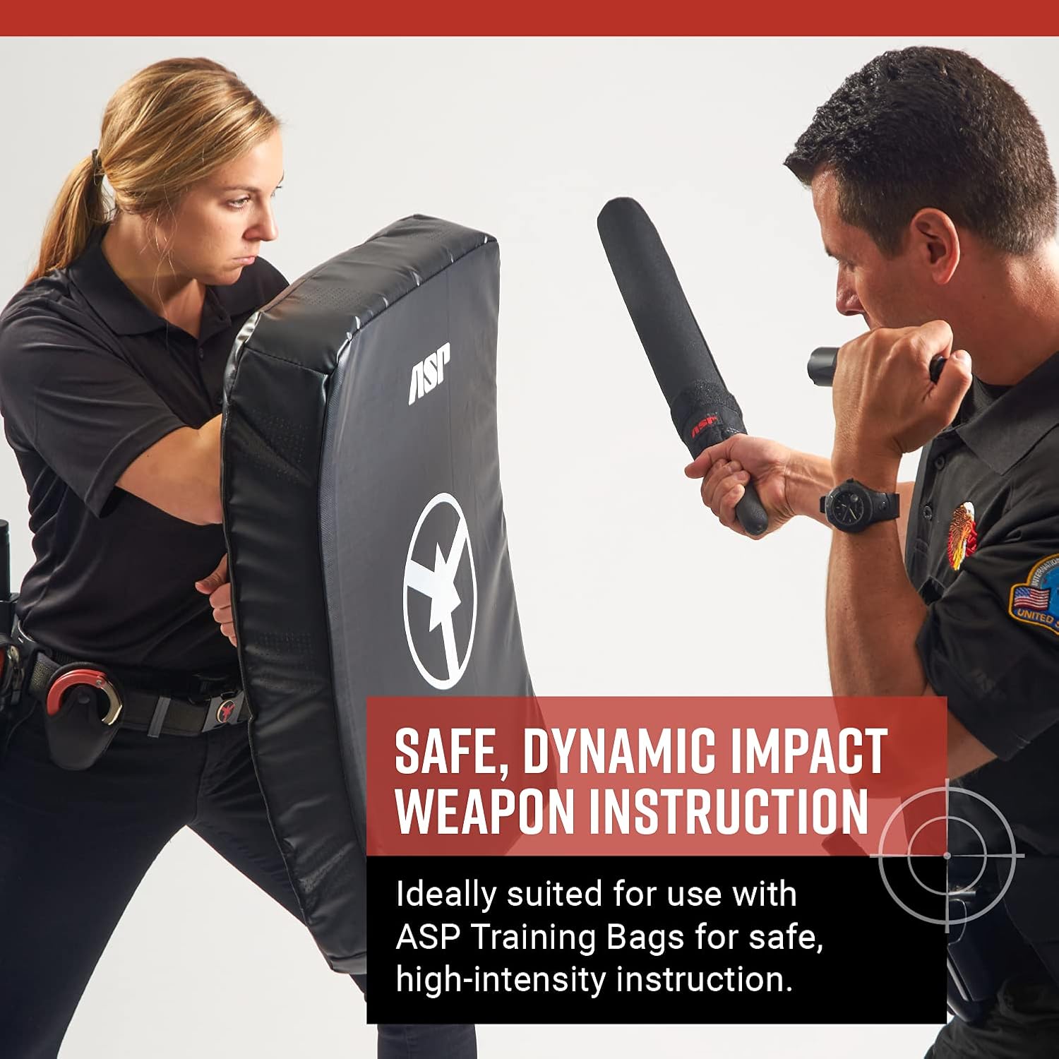 ASP Soft Foam Training Police Baton with Carrier, Practice Baton for Police Officers, Security Guards, Law Enforcement