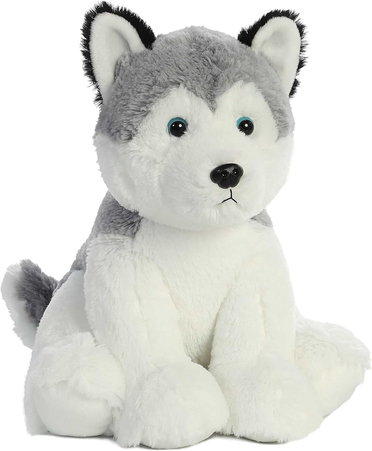 Aurora® Cuddly Husky Stuffed Animal - Cozy Comfort - Endless Snuggles - Gray 14 Inches