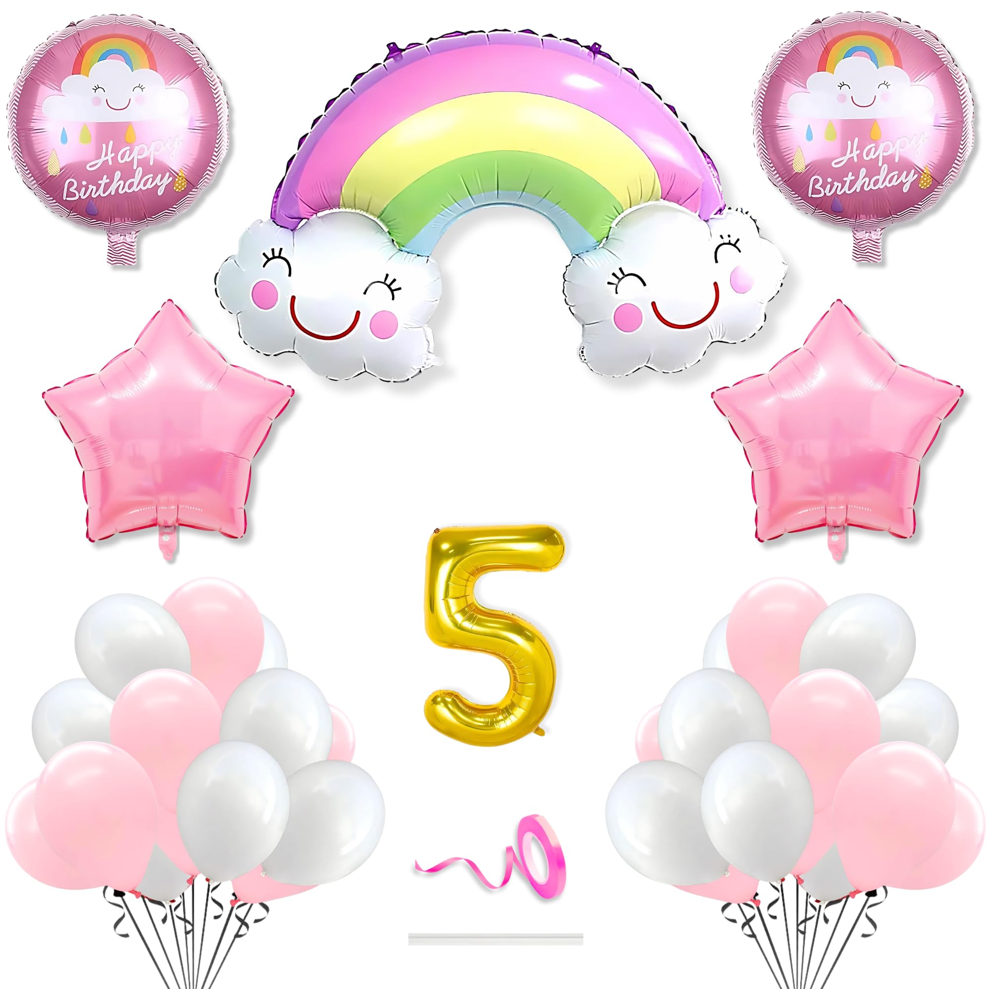 Theme With 5 Number · Rainbow Theme