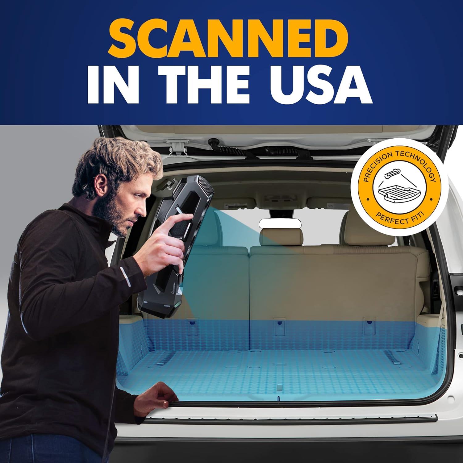 Premium Cargo Liner for Toyota Highlander SUV 2014-2019 - 100% Protection - Custom Fit Car Trunk Mat - All-Season Black Cargo Mat - 3D Shaped Laser Measured Trunk Liners for Toyota Highlander