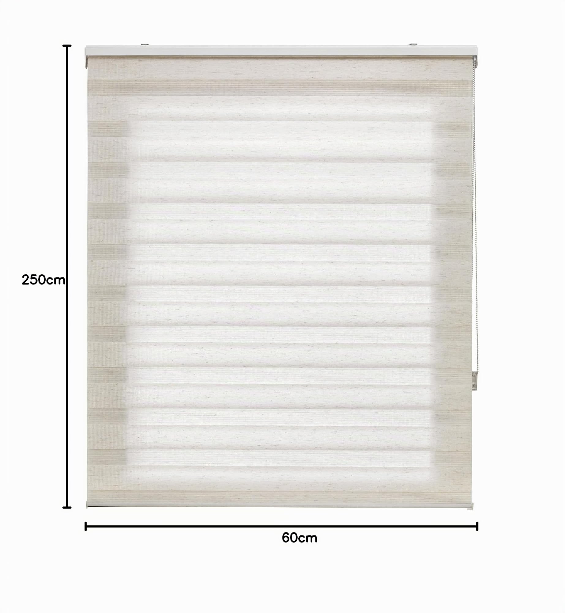 Blindecor Estor - Notte e Giorno - Tenda Avvolgibile , Ecru, 60 x 250 cm