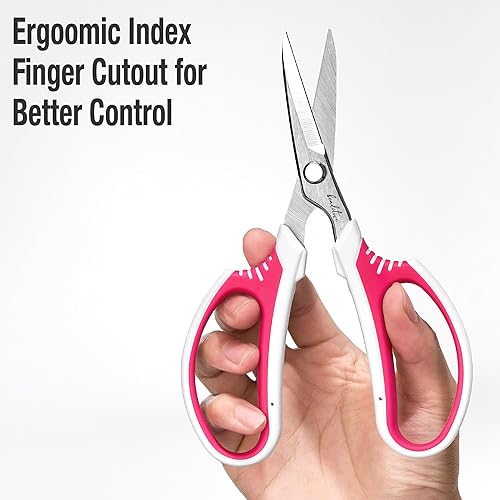 Miniatura 3 de Beaditive Tijeras multiusos para manualidades  Tijeras de manualidades de alto apalancamiento con cuchillas afiladas de acero al carbono  Tijeras de