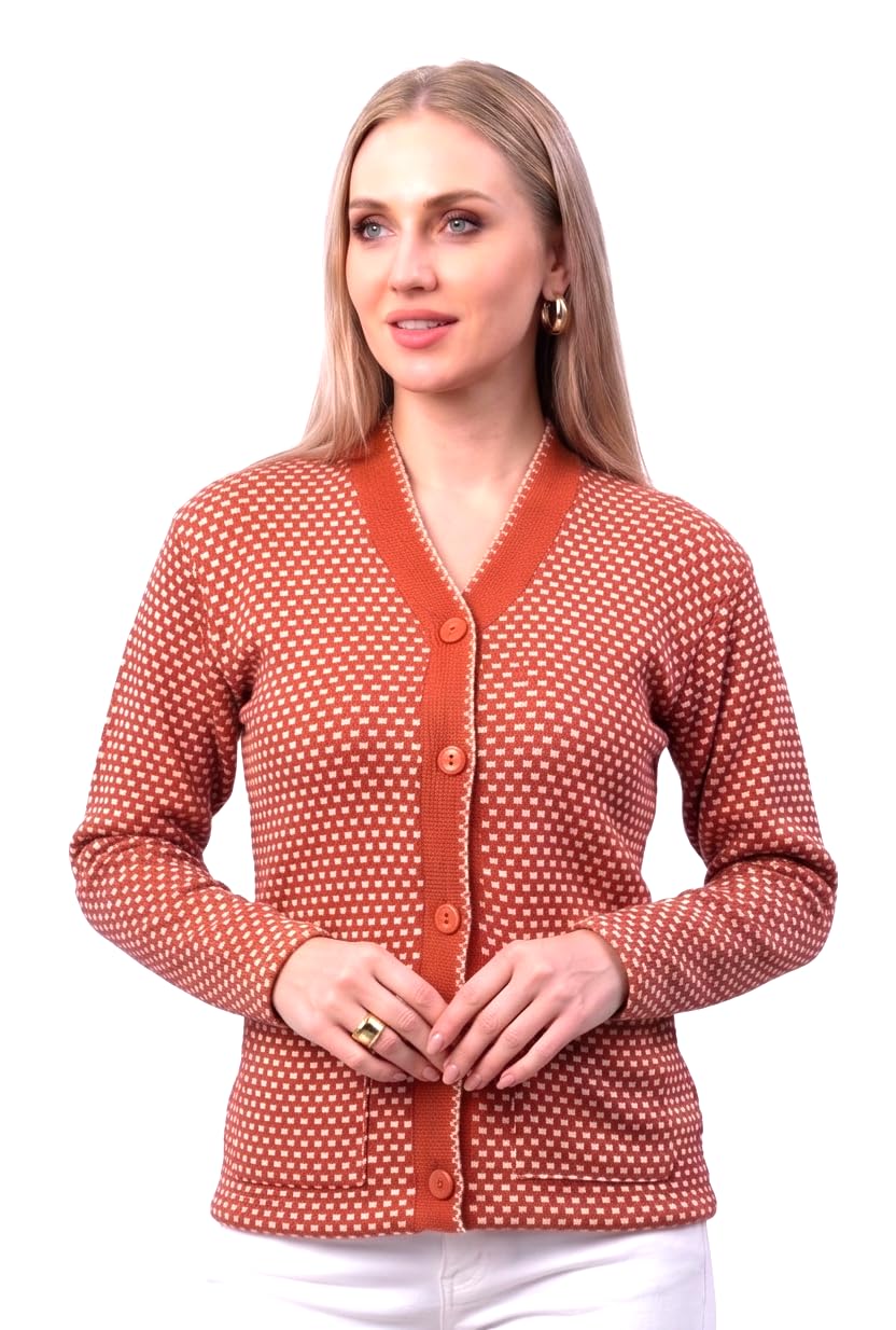 Women's Stylish Plus Sizes Cardigan Sweater | Premium Knit Button-Down Full Sleeve Winter Wear Cardigan for Women-picture-52