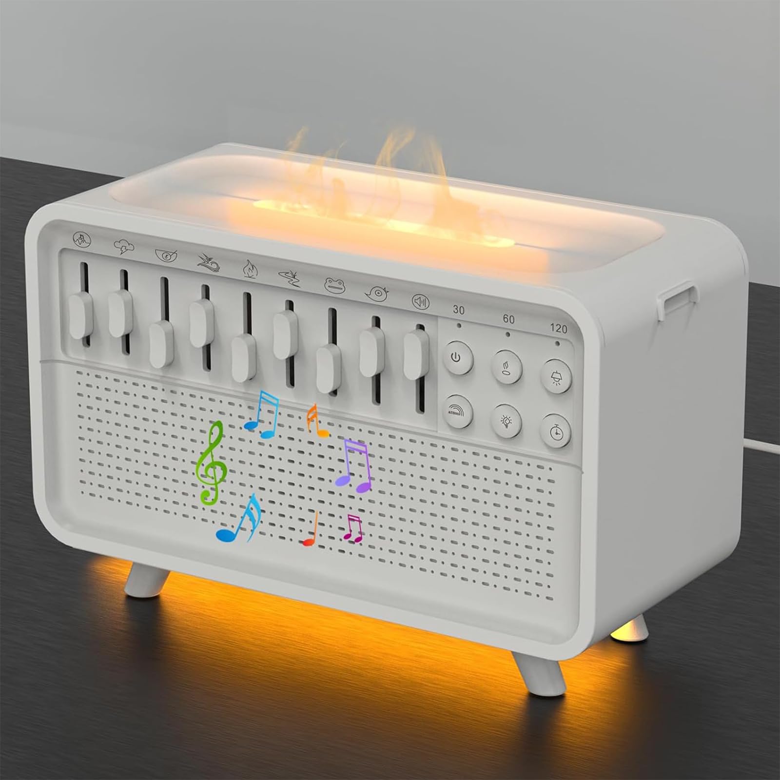 Humidificateur diffuseur arômes bruit blanc relaxation sommeil méditation