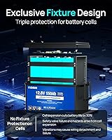 Vista 5 de DC HOUSE 12V 150Ah LiFePO4 Lithium Battery with SOC Status Indicators, Bluetooth & Low Temp Cut-off, 12V Lithium Battery up to 15000 Cycles, 120A