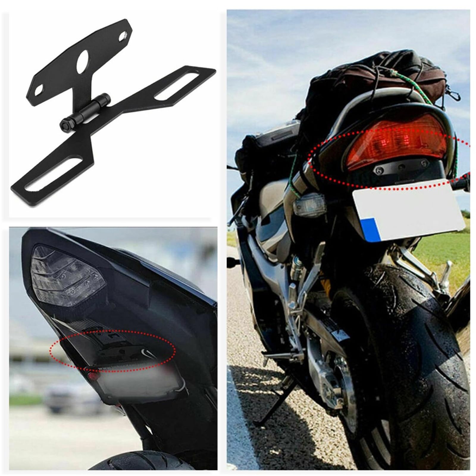 Soporte de matrícula de Motocicleta