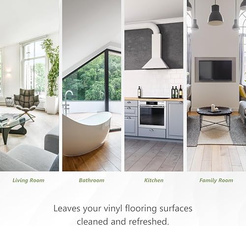Miniatura 7 de MORE - Limpiador de piso de vinilo de lujo para pisos de tablones de vinilo, listo para usar, fórmula de limpieza diaria para azulejos, superficies