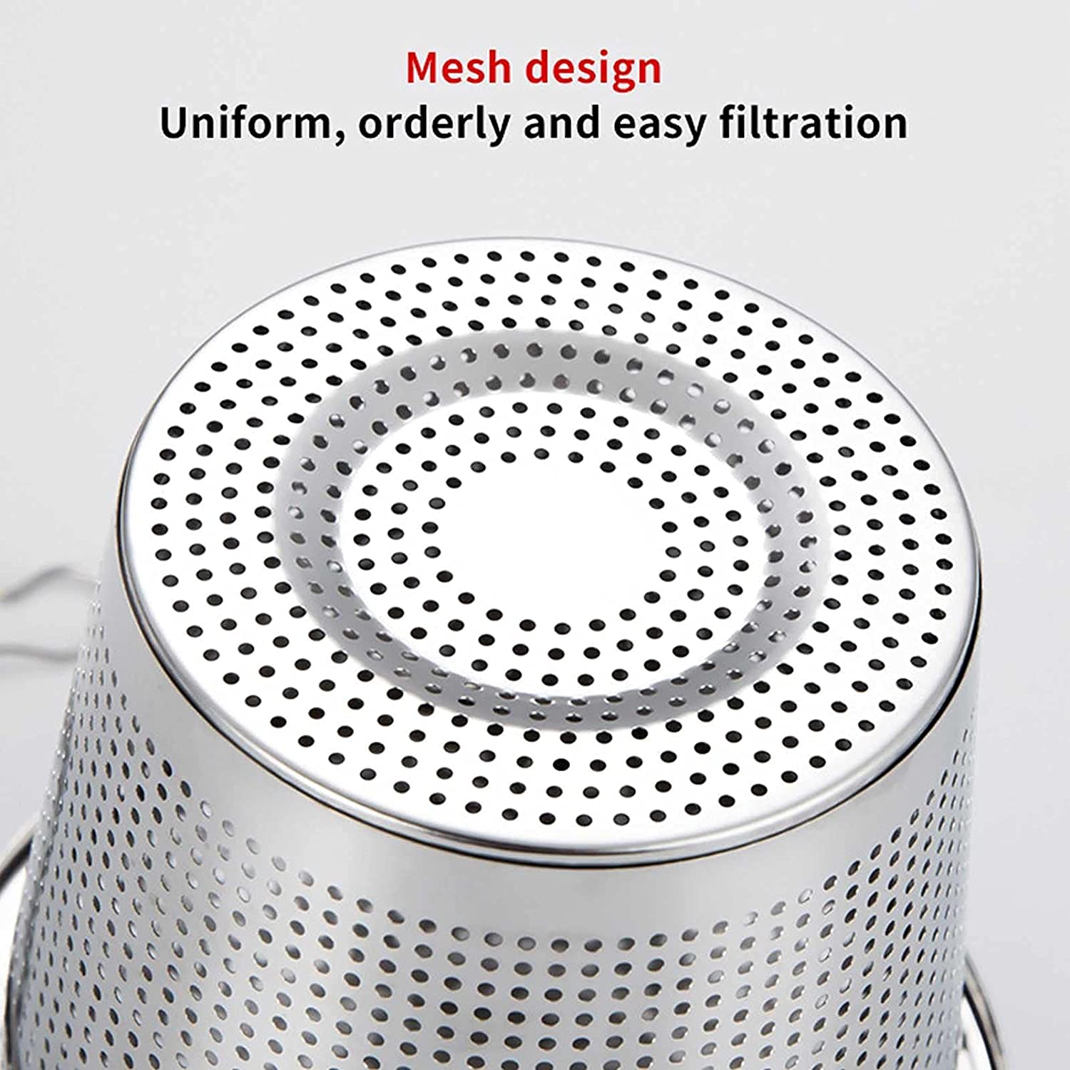 Boule à thé en acier inoxydable, infuseur à thé en maille, filtre à thé, diffuseur d'intervalle de thé avec crochet à chaîne étendue, infuseur à thé, pour thé en vrac (L)