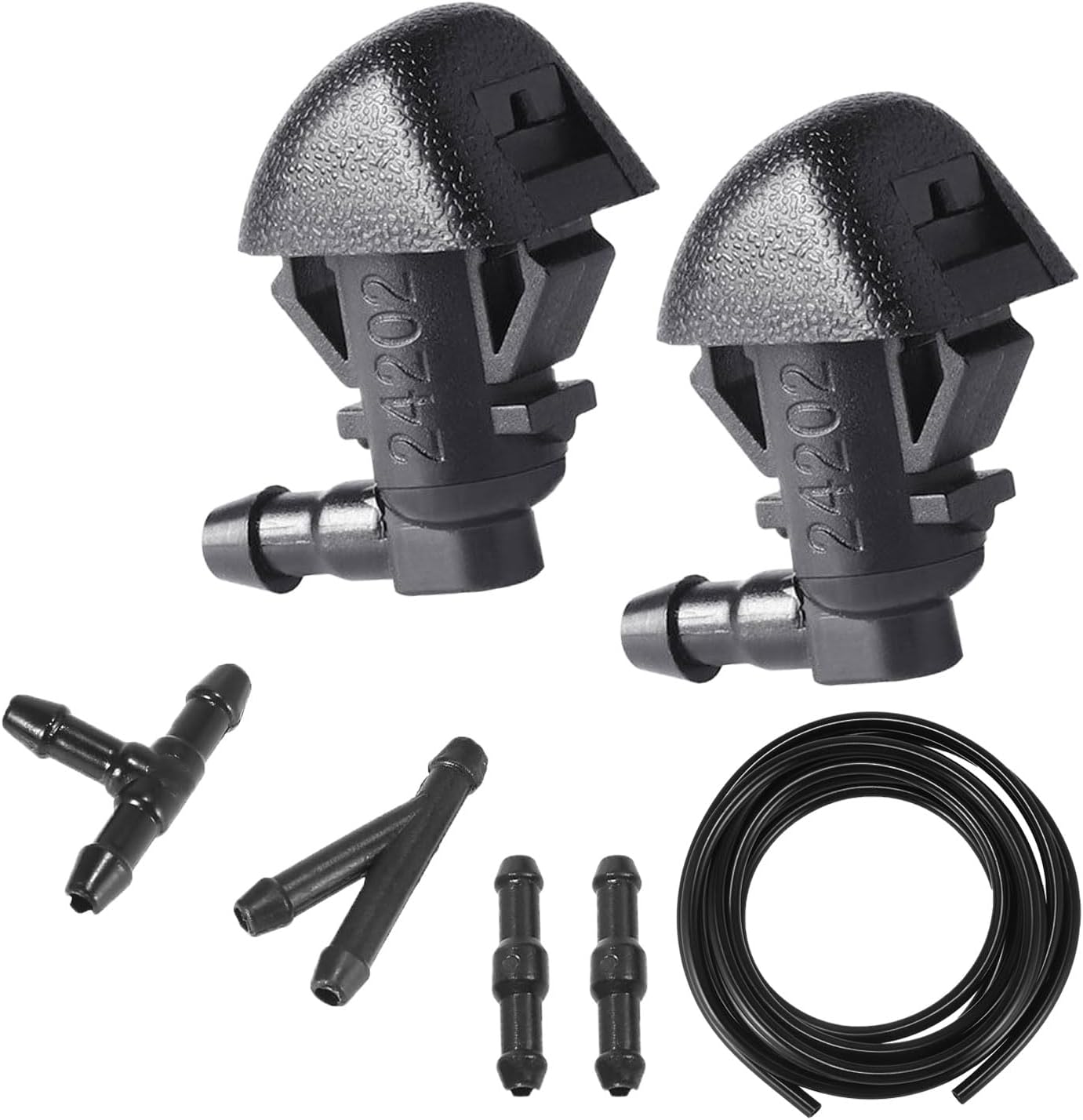 76810-TK8-A01 2Pcs Front Windshield Washer Nozzle Compatible with H-onda Odyssey KA/KC/KL/KX 2011 2012 2013 2014