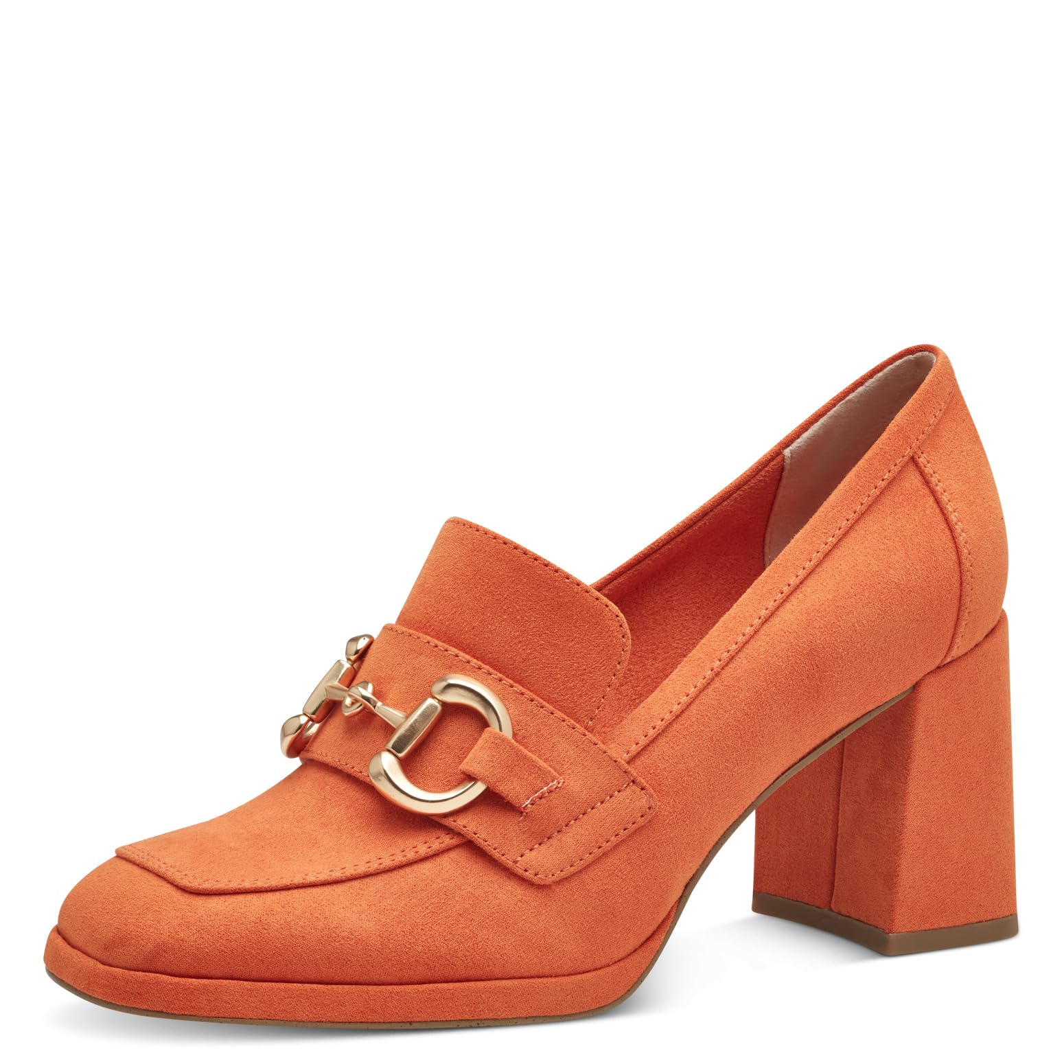 MARCO TOZZI Women's 2-24416-42 Loafers, Orange, 7.5